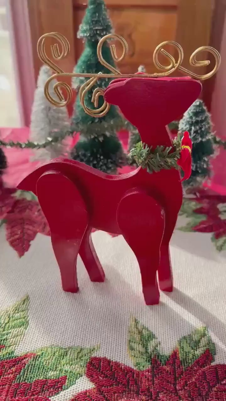 Christmas Reindeer Red Homemade